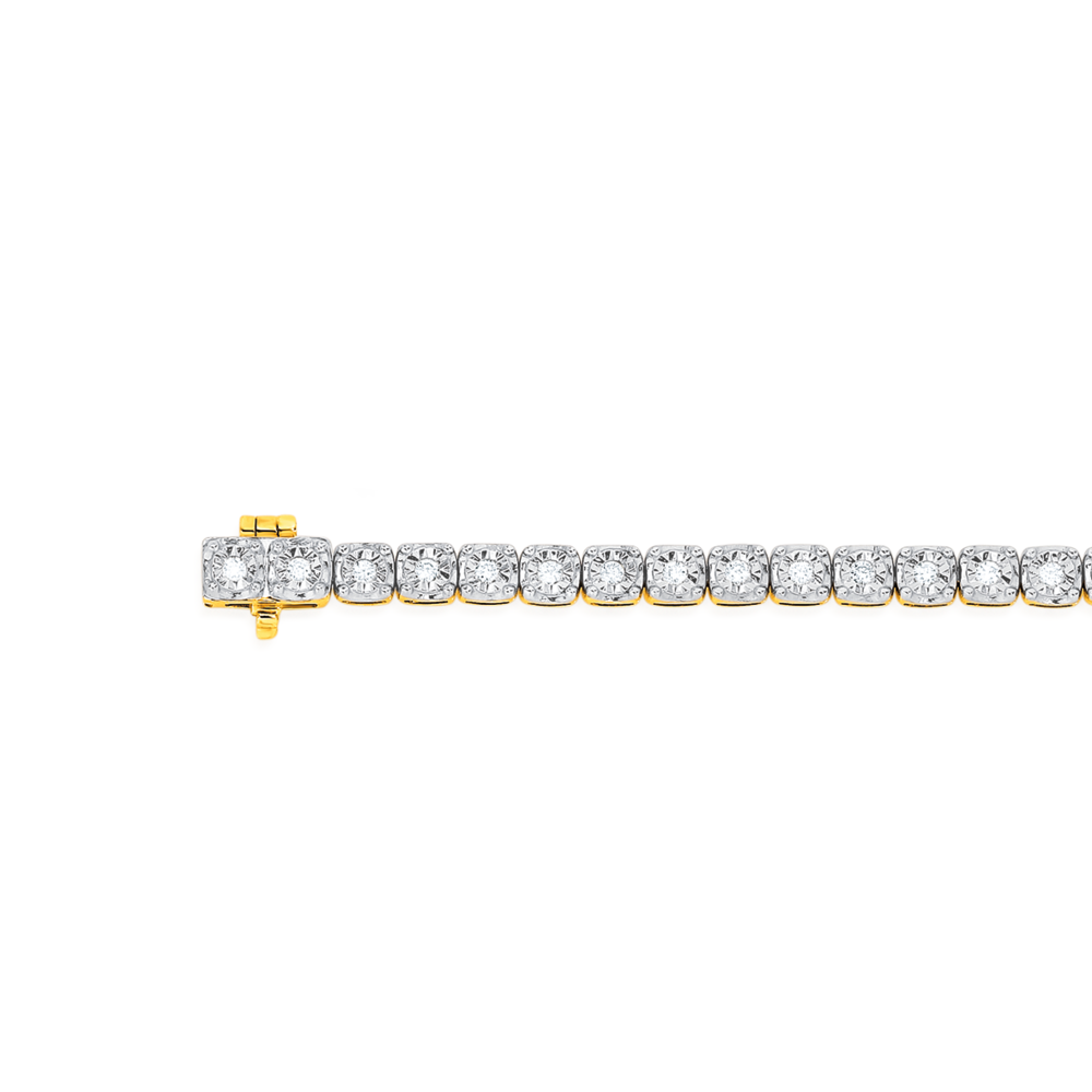 Round Diamond Lasso Tennis Bracelet - Nuha Jewelers
